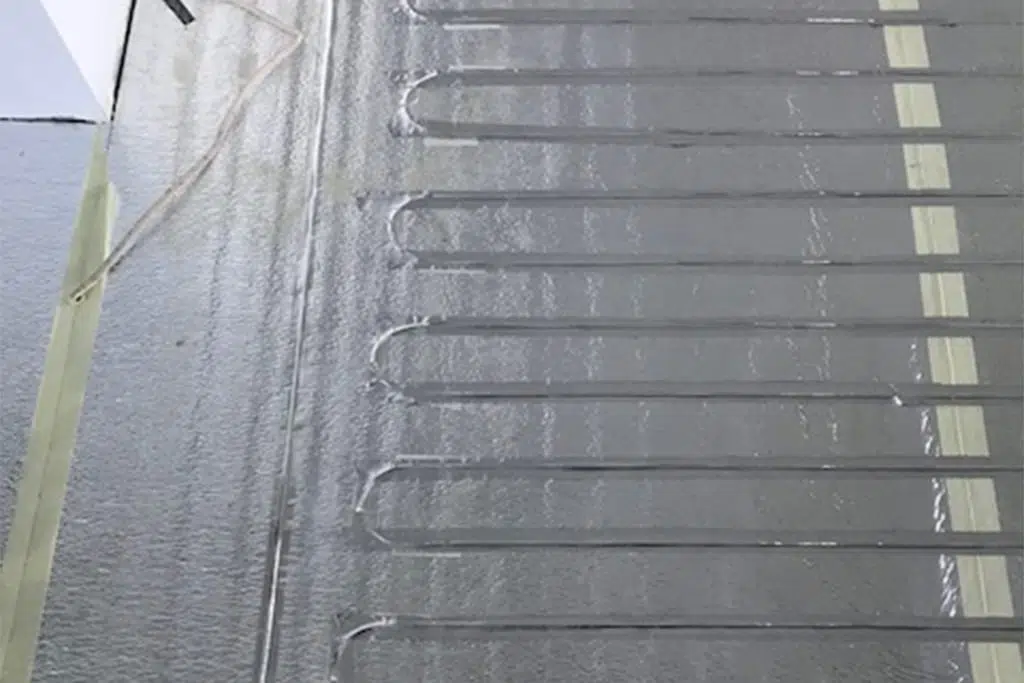 under laminate heating