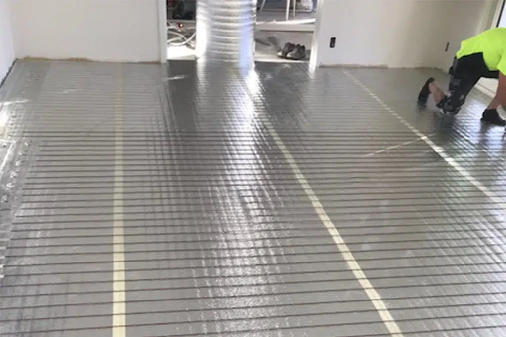 under laminate heating