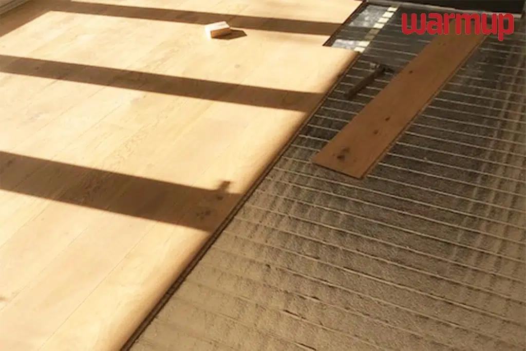 under laminate heating